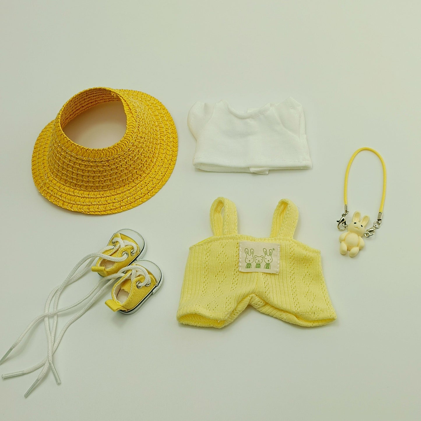 5PCS-Set Cute Hat Shoes Doll Clothes Outfit Set For LABUBU 15CM-17CM Doll, Adorable Dress Up Accessories For Doll - Dolls Not Included