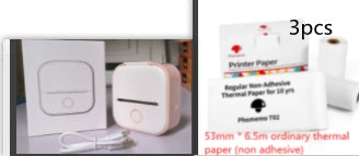 Portable Mini Thermal Label Printer Home Photo Printer Student Wrong Question Printer Bluetooth-compatible Mini Label Printer Price Tag - EBS PLATFORM INC.