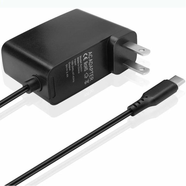 For Nintendo AC Power Supply Adapter Home Wall Travel Charger Cable 2.4A - EBS PLATFORM INC.