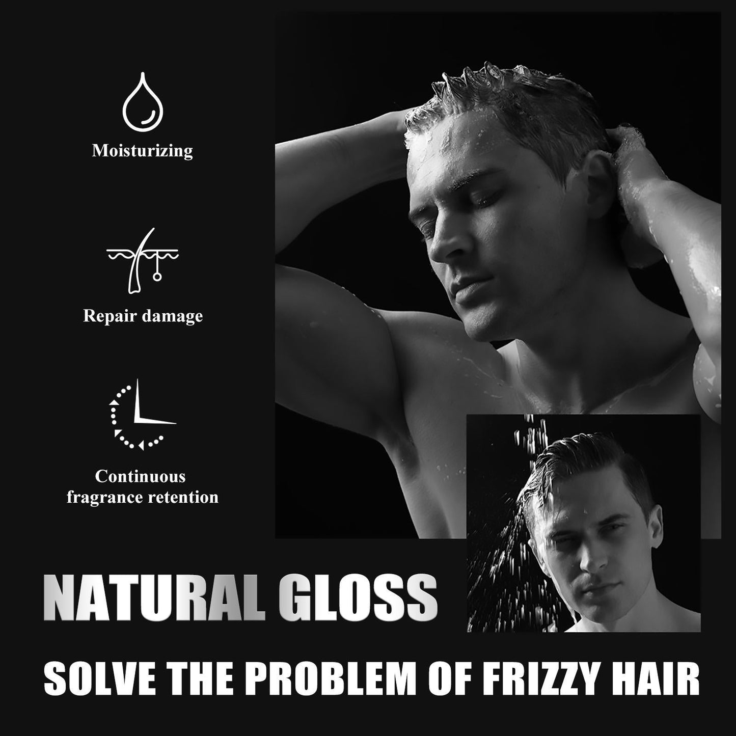 Hair Setting Spray - Volumizing Moisturizing Styling Spray With Niacinamide, Purslane Extract & Acetyl Glucosamine Long-Lasting Hold & Fresh Fragrance, 100ml Gel Haircare