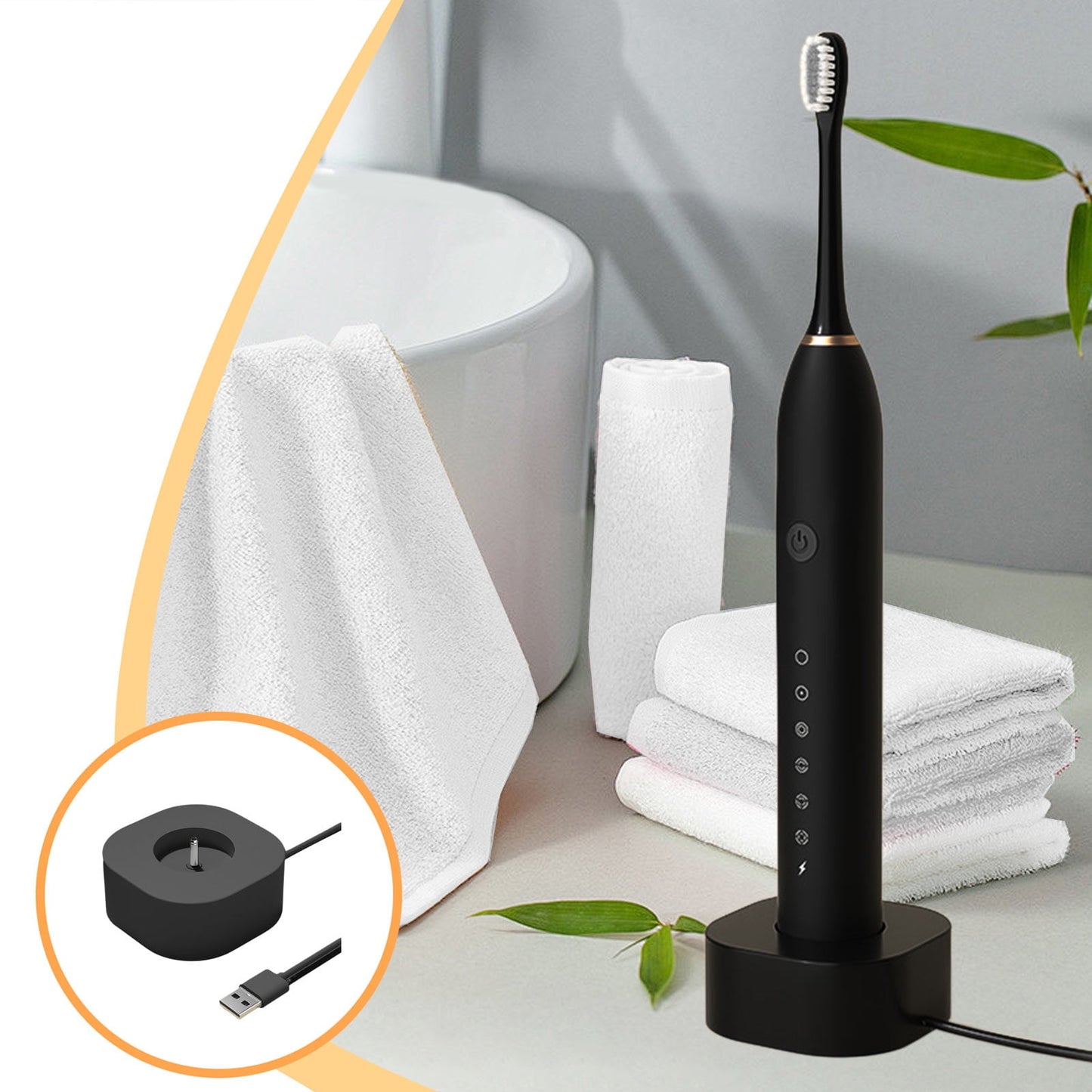 Nsxcdh Electric Toothbrush USB Charging Base,Fast Charger Dock for Toothbrush Handle with Overheat Protection Seasonal