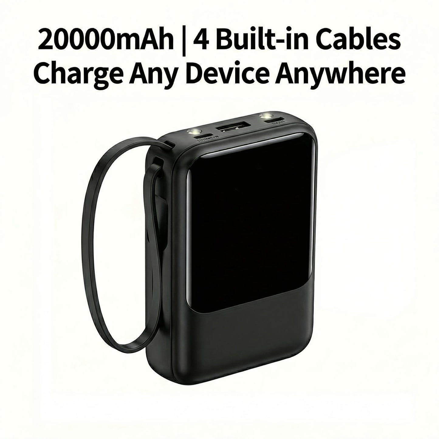 20000mAh Small Power Bank, 20W Charging Portable Power Bank, Slim Portable Charger LED Display, Small External Battery Pack Mobile Phone Charger, Holiday Gifts, Large Capacity