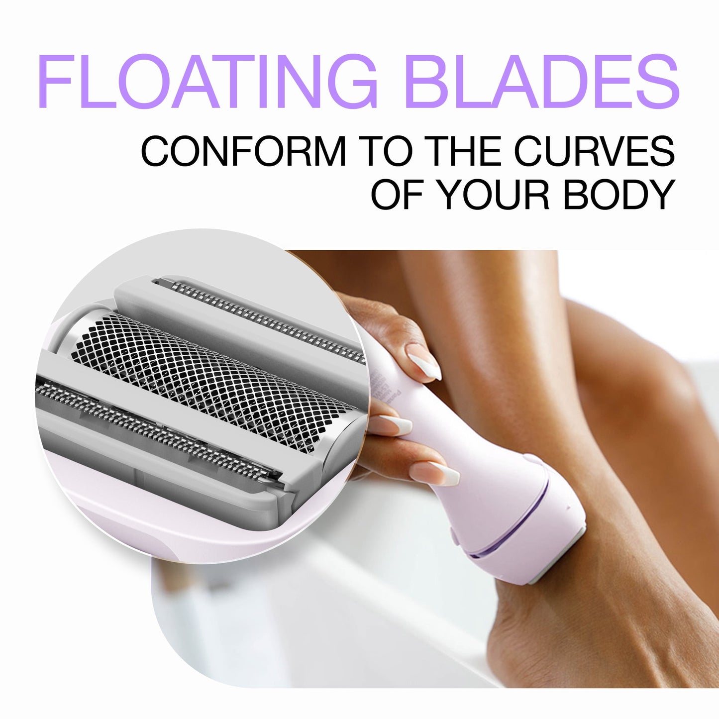 Panasonic ES-WWL6A 3-Blade Wet/Dry Women's Electric Shaver with Pop-up Trimmer