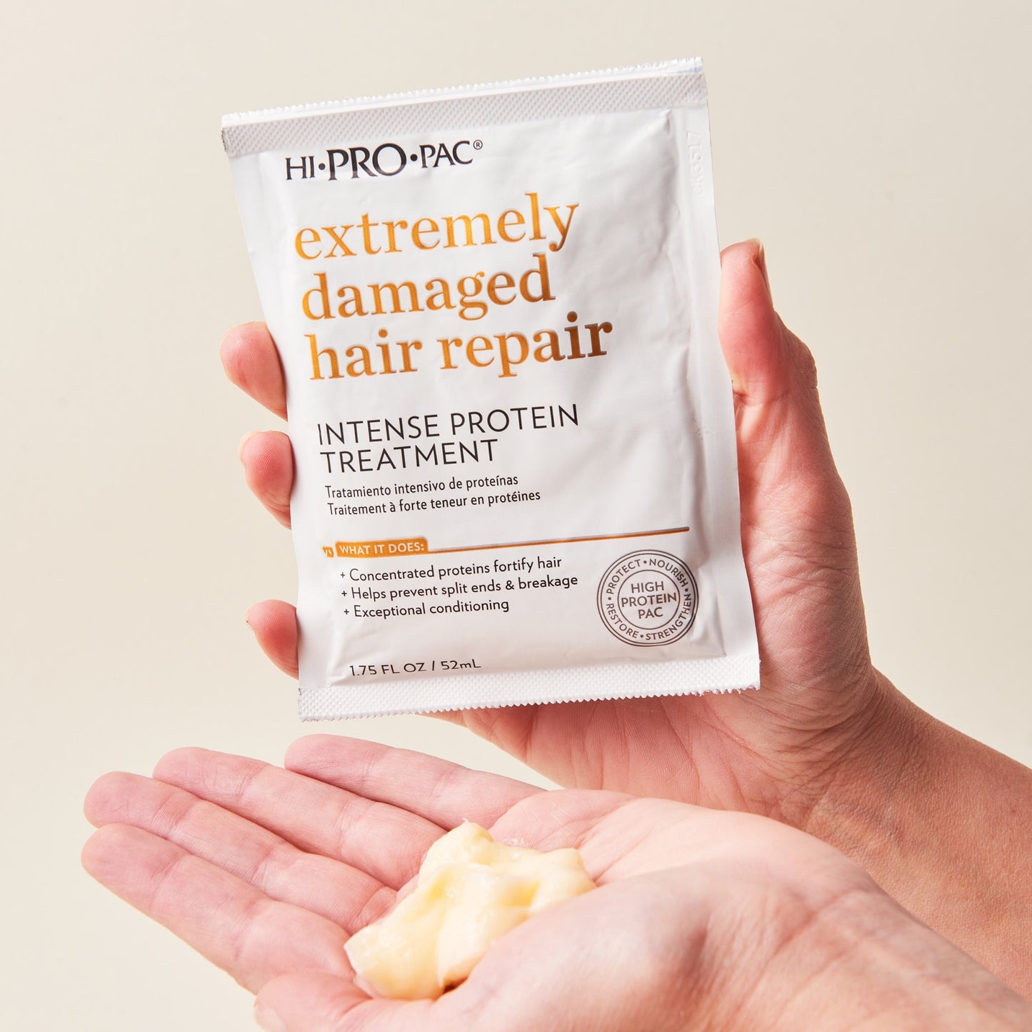 Hi-Pro-Pac Intense Protein Treatment to Repair Extremely Damaged Hair, 1.75 fl oz