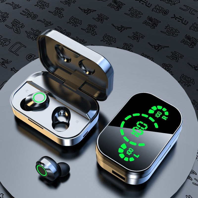 YD03 Wireless Bluetooth-compatible Headset TWS Large Screen Smart Digital Display In Ear Breathing Light - EBS PLATFORM INC.