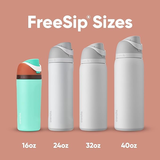 Owala FreeSip Insulated Stainless Steel Water Bottle with Straw, BPA-Free Sports Water Bottle, Great for Travel, 24 Oz, Denim - EBS PLATFORM INC.