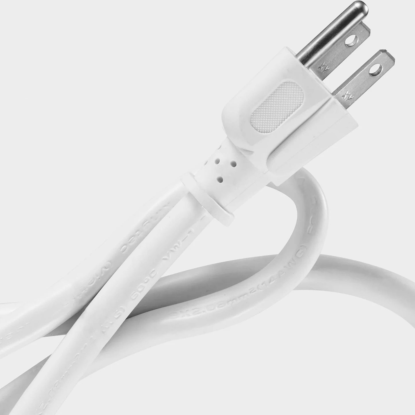 Hyper Tough 6-Outlet Indoor Power Strip with 2.5 ft Extension Cord, ETL Certified, White