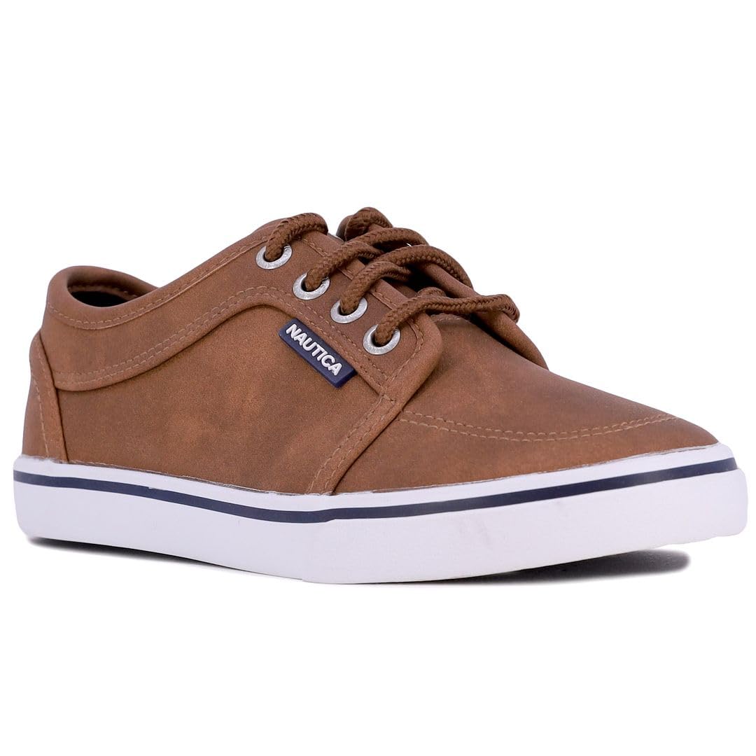Nautica Kids Boys Lace-Up Fashion Sneakers Low-Top Dress Shoes for Youth - (Big Kid/Little Kid)