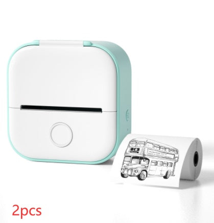Portable Mini Thermal Label Printer Home Photo Printer Student Wrong Question Printer Bluetooth-compatible Mini Label Printer Price Tag - EBS PLATFORM INC.