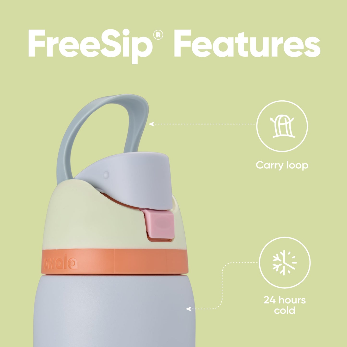 Owala FreeSip Insulated Stainless Steel Water Bottle with Straw, BPA-Free Sports Water Bottle, Great for Travel, 24 Oz, Denim - EBS PLATFORM INC.