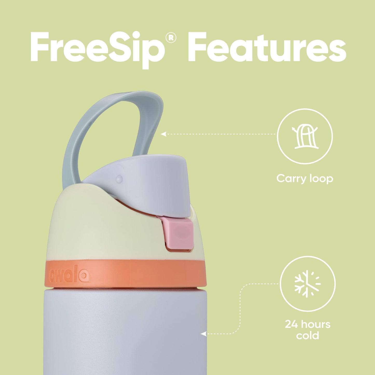 Owala FreeSip Insulated Stainless Steel Water Bottle with Straw, BPA-Free Sports Water Bottle, Great for Travel, 24 Oz, Denim - EBS PLATFORM INC.