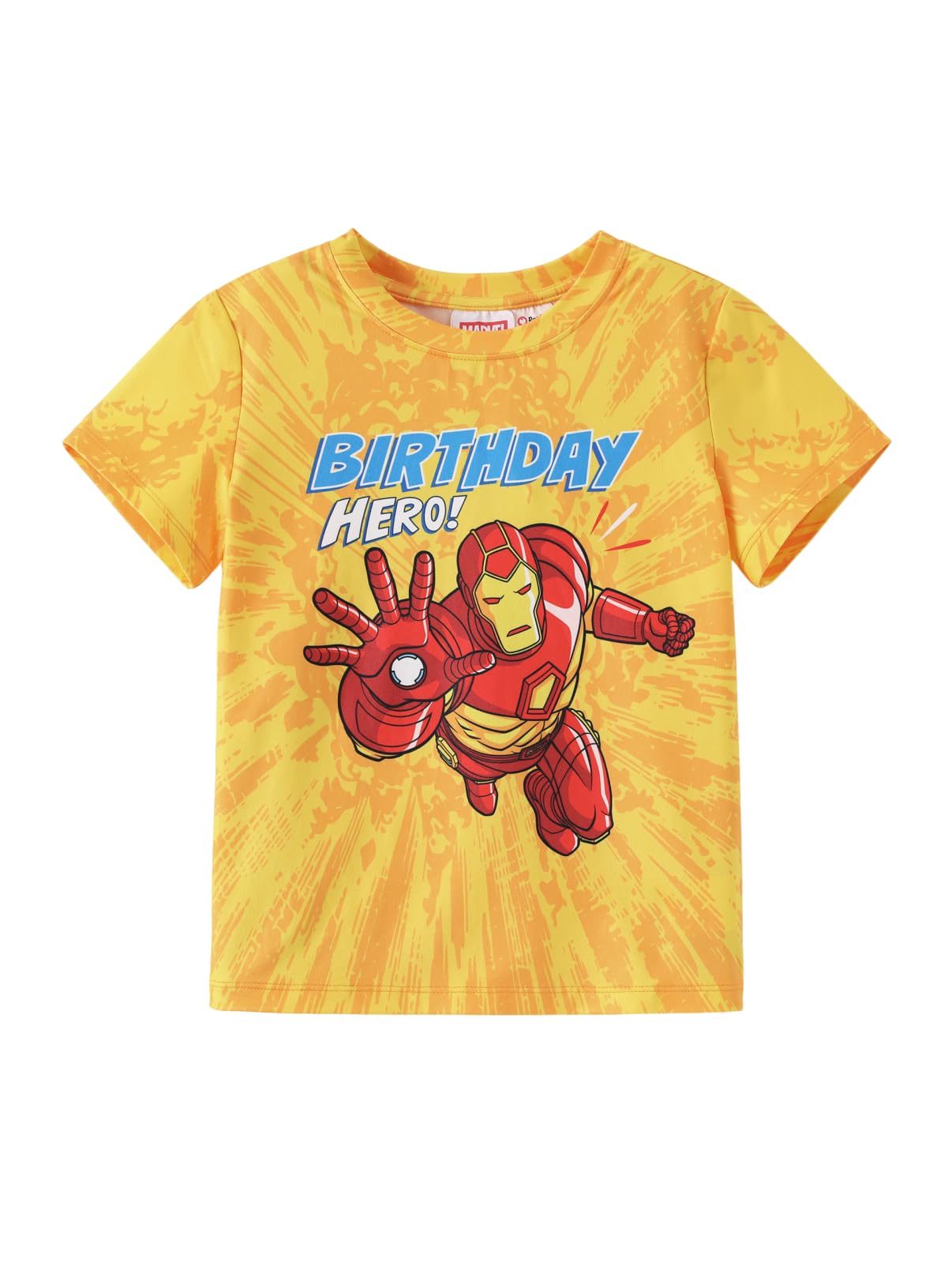 Disney Marvel Birthday Shirt for Boys and Girls 2-9 Years | Cotton Toddler Short Sleeve Graphic Tee | Kids Summer Clothes
