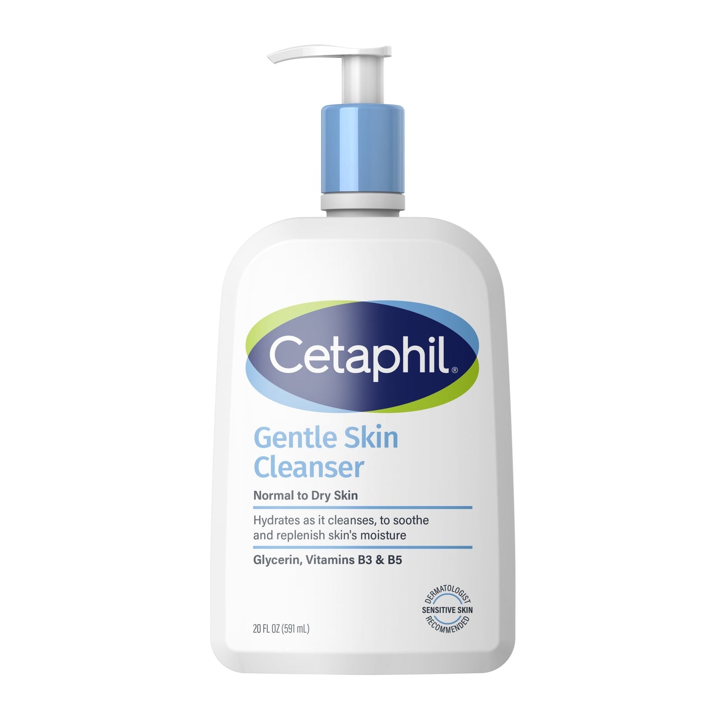 Cetaphil Face Wash Hydrating Gentle Skin Cleanser for Dry to Normal Sensitive Skin, 20 oz