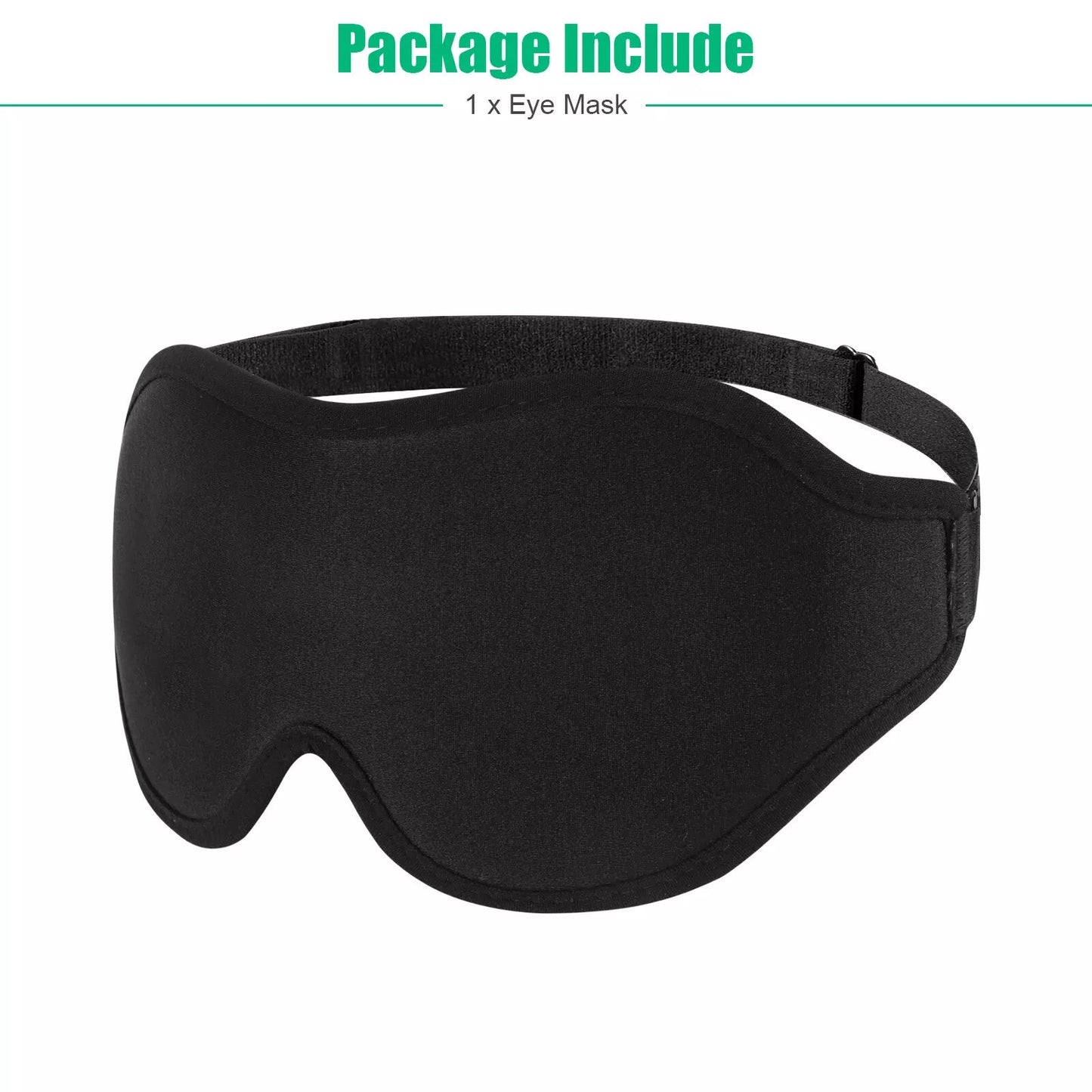 3D Travel Silk Eye Mask Sleeping Soft Padded Shade Cover Rest Relax Blindfold Men Women Night Sleeping Mask Cover Eye - EBS PLATFORM INC.