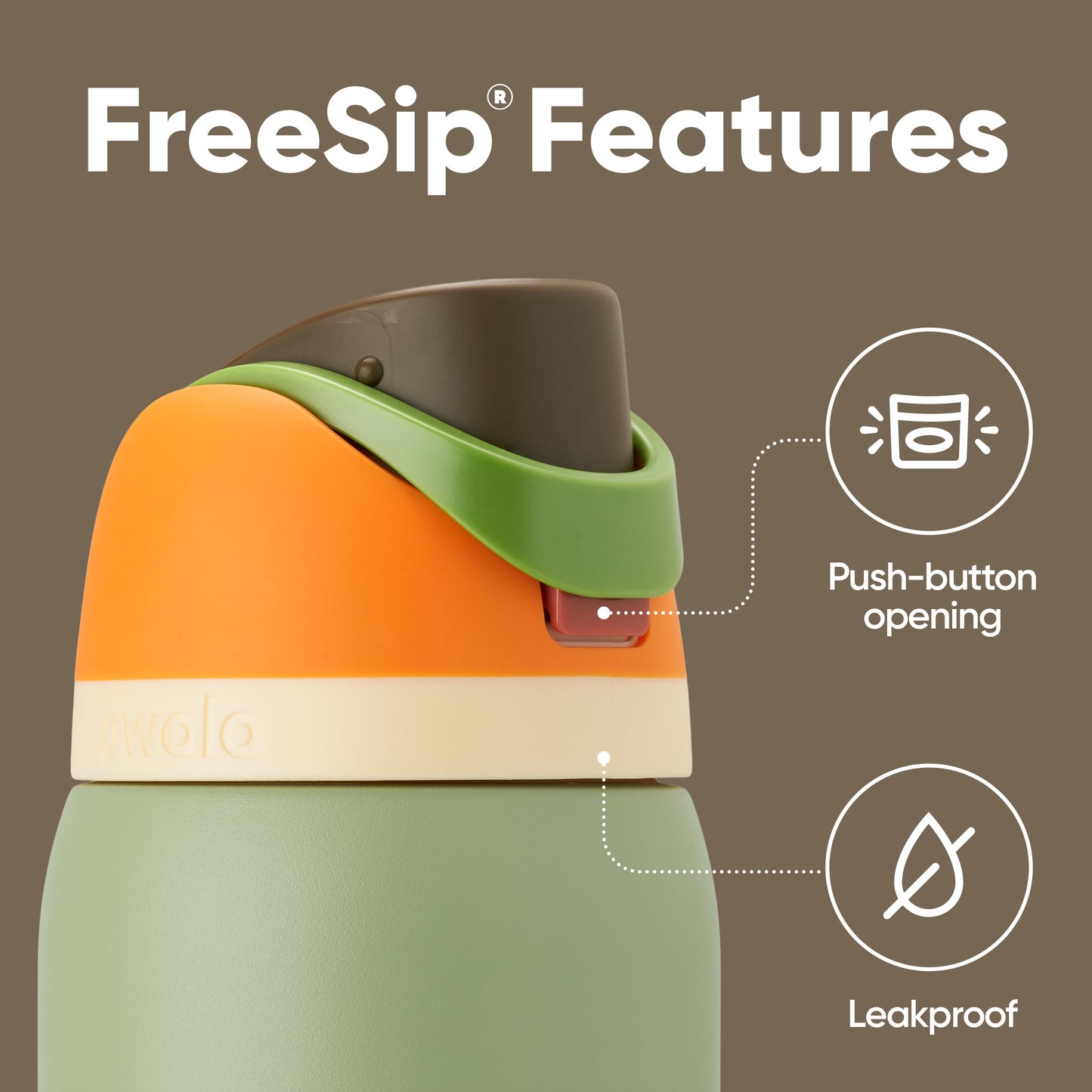 Owala FreeSip Insulated Stainless Steel Water Bottle with Straw, BPA-Free Sports Water Bottle, Great for Travel, 24 Oz, Denim - EBS PLATFORM INC.