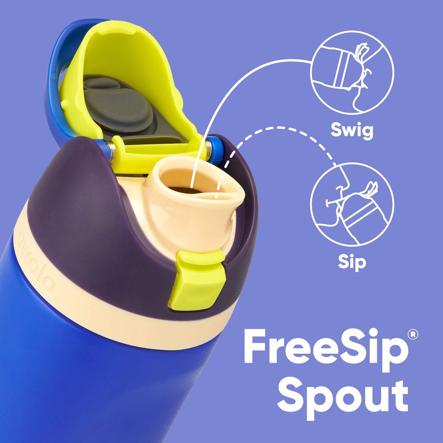 Owala FreeSip Insulated Stainless Steel Water Bottle with Straw, BPA-Free Sports Water Bottle, Great for Travel, 24 Oz, Denim - EBS PLATFORM INC.