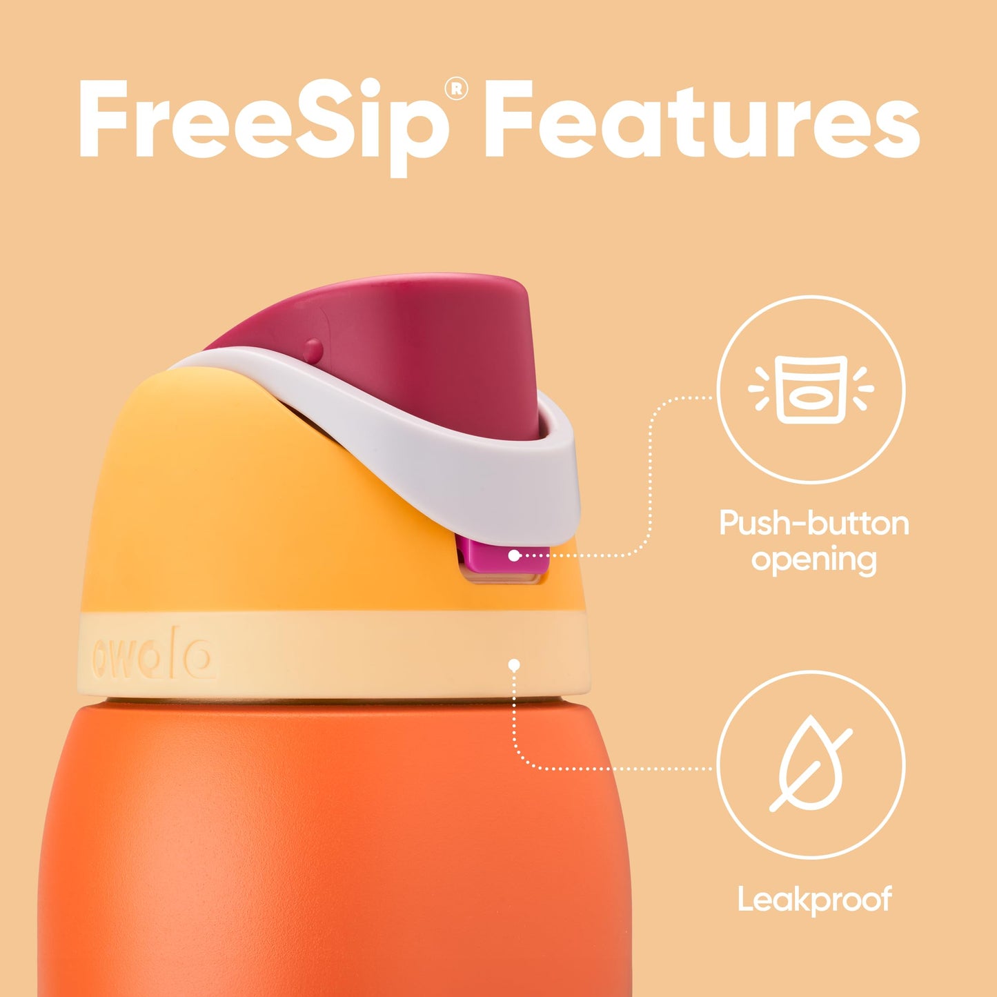 Owala FreeSip Insulated Stainless Steel Water Bottle with Straw, BPA-Free Sports Water Bottle, Great for Travel, 24 Oz, Denim - EBS PLATFORM INC.