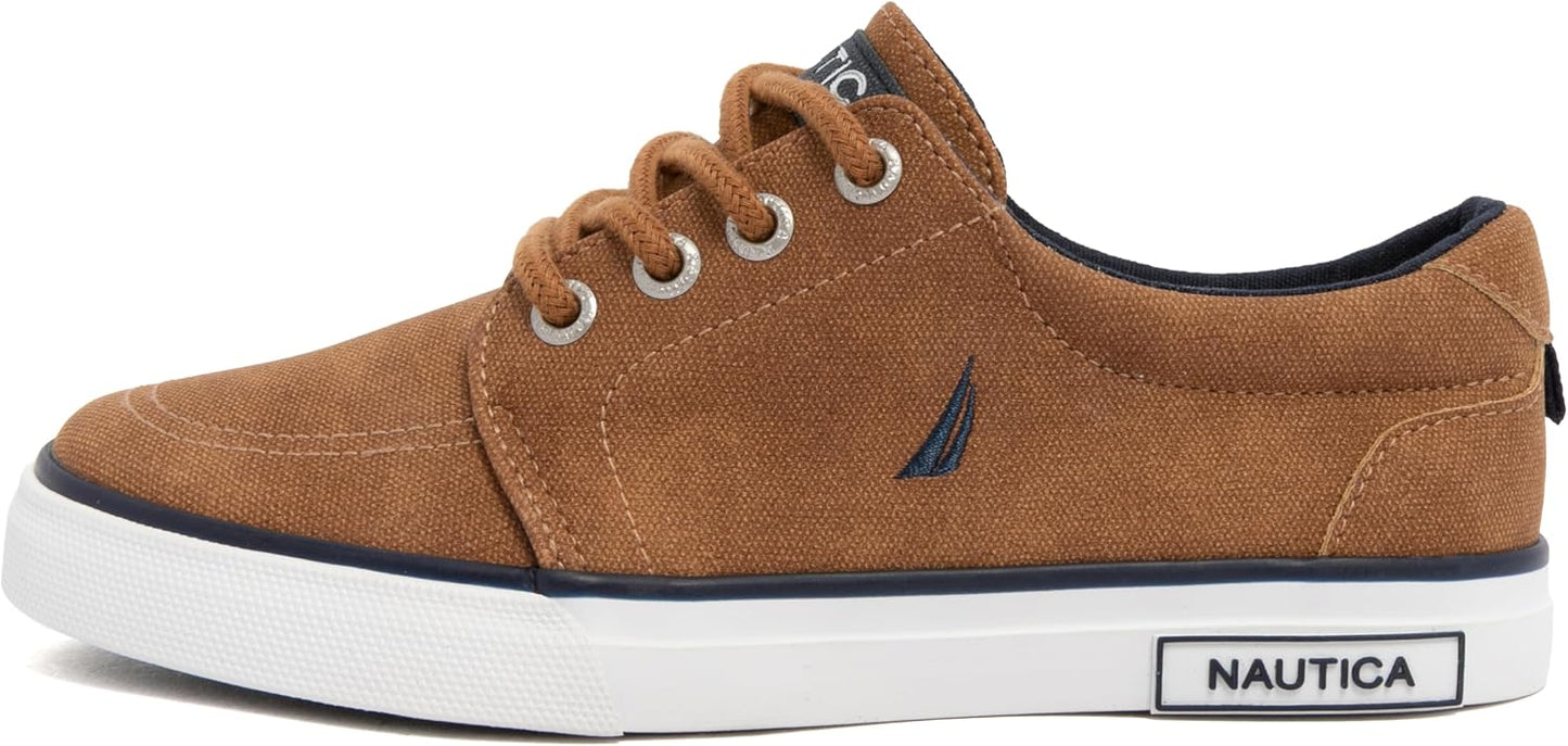 Nautica Kids Boys Lace-Up Fashion Sneakers Low-Top Dress Shoes for Youth - (Big Kid/Little Kid)