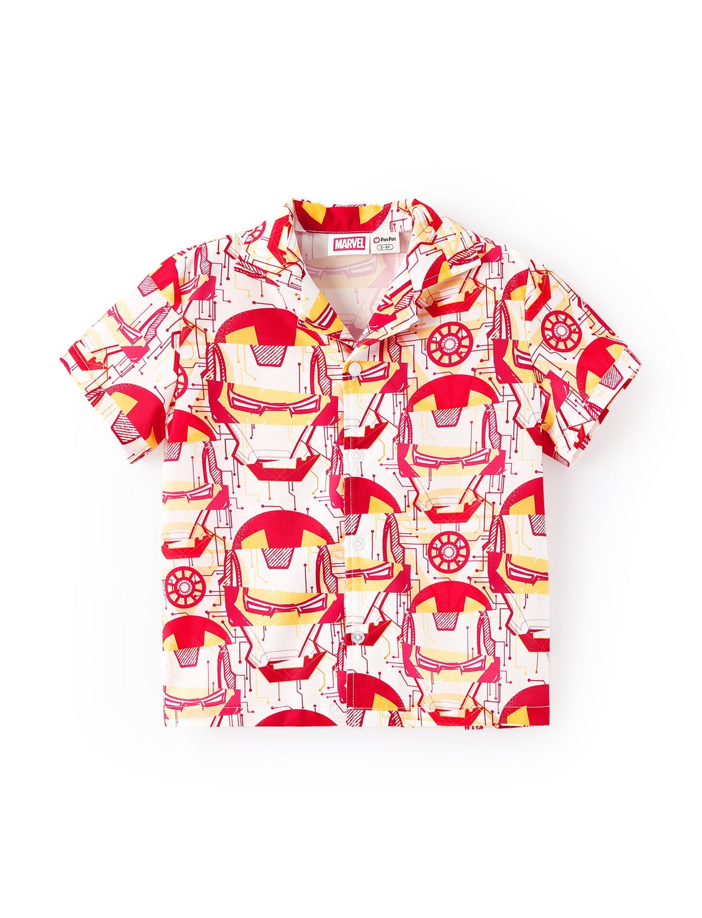Disney Marvel Spiderman Cars Stitch Star Wars Mickey Boys Hawaii Shirt Button Up Dress Shirts Short Tropical Shirt Kids 2-13Y