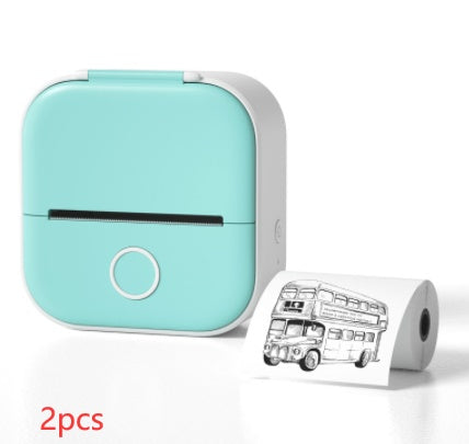 Portable Mini Thermal Label Printer Home Photo Printer Student Wrong Question Printer Bluetooth-compatible Mini Label Printer Price Tag - EBS PLATFORM INC.