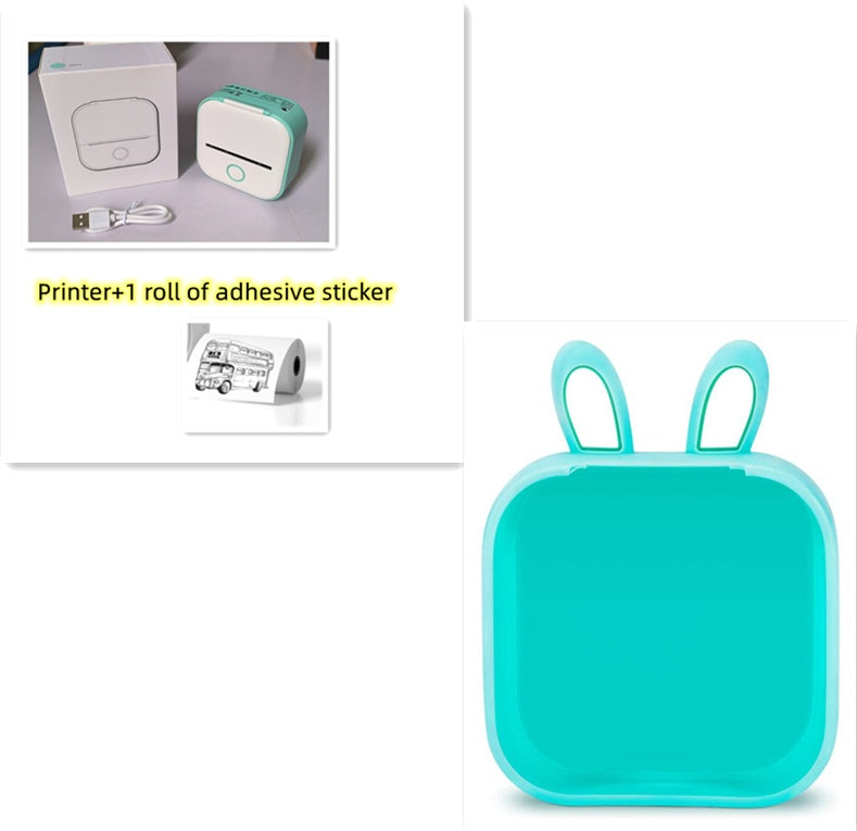Portable Mini Thermal Label Printer Home Photo Printer Student Wrong Question Printer Bluetooth-compatible Mini Label Printer Price Tag - EBS PLATFORM INC.