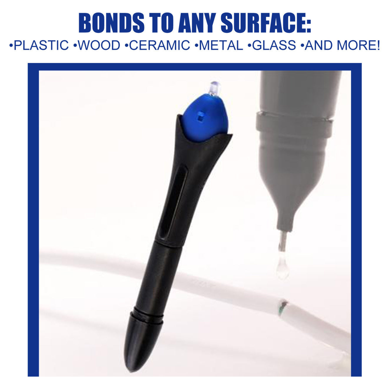 Jue-Fish UV Cure Glue Pen 5 Seconds Repair Plastic Ceramic Cable Adhesive High And Low Temperature Resistance