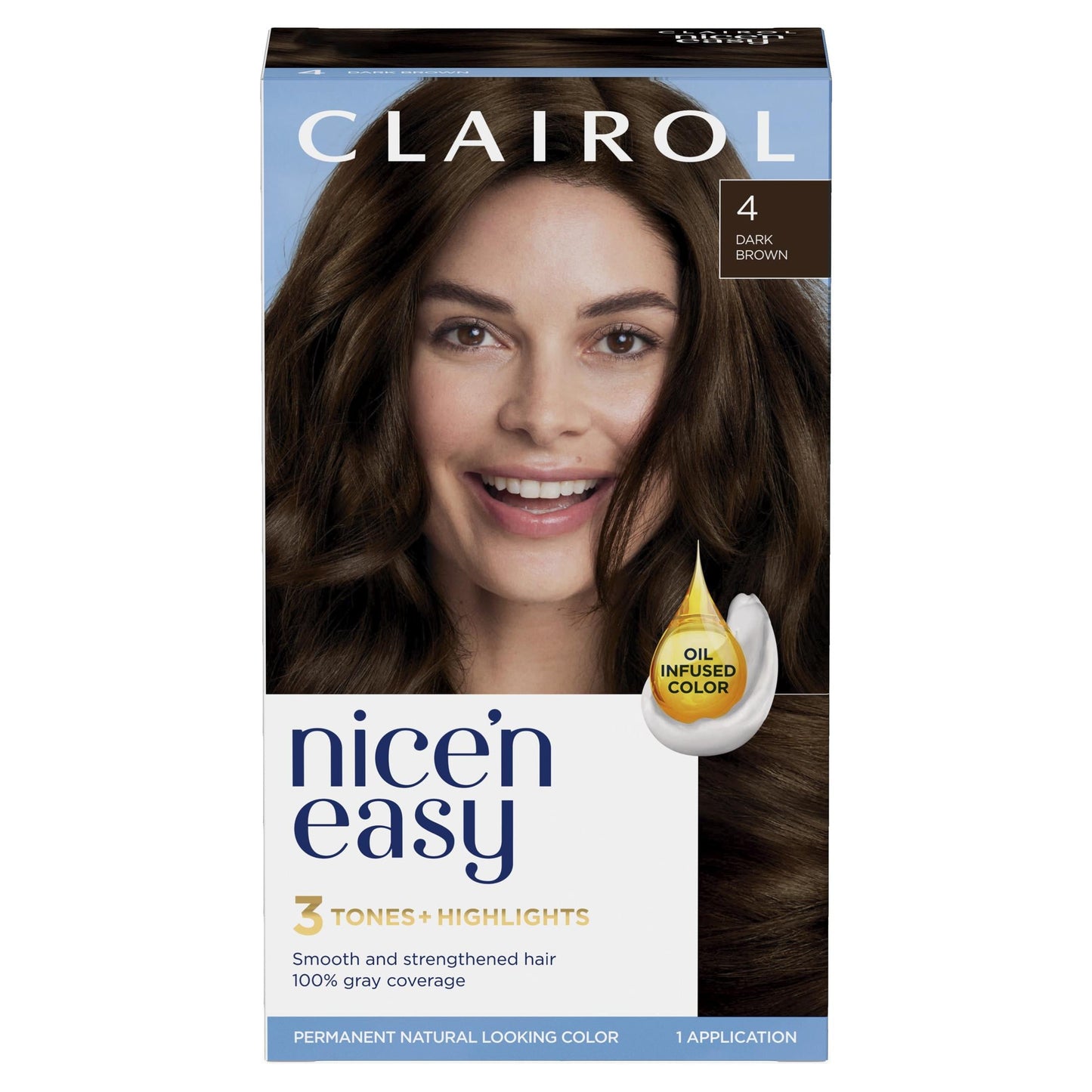 Clairol Nice'n Easy Permanent Hair Color Cream, 8R Medium Reddish Blonde, Hair Dye, 1 Application
