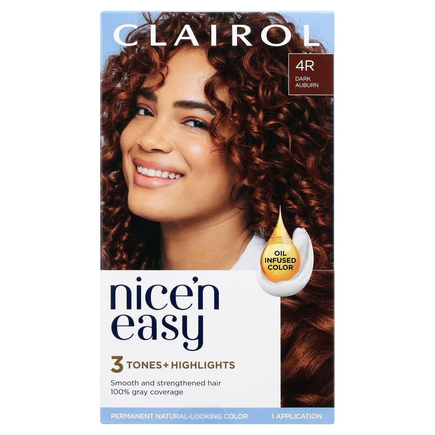 Clairol Nice'n Easy Permanent Hair Color Cream, 8R Medium Reddish Blonde, Hair Dye, 1 Application