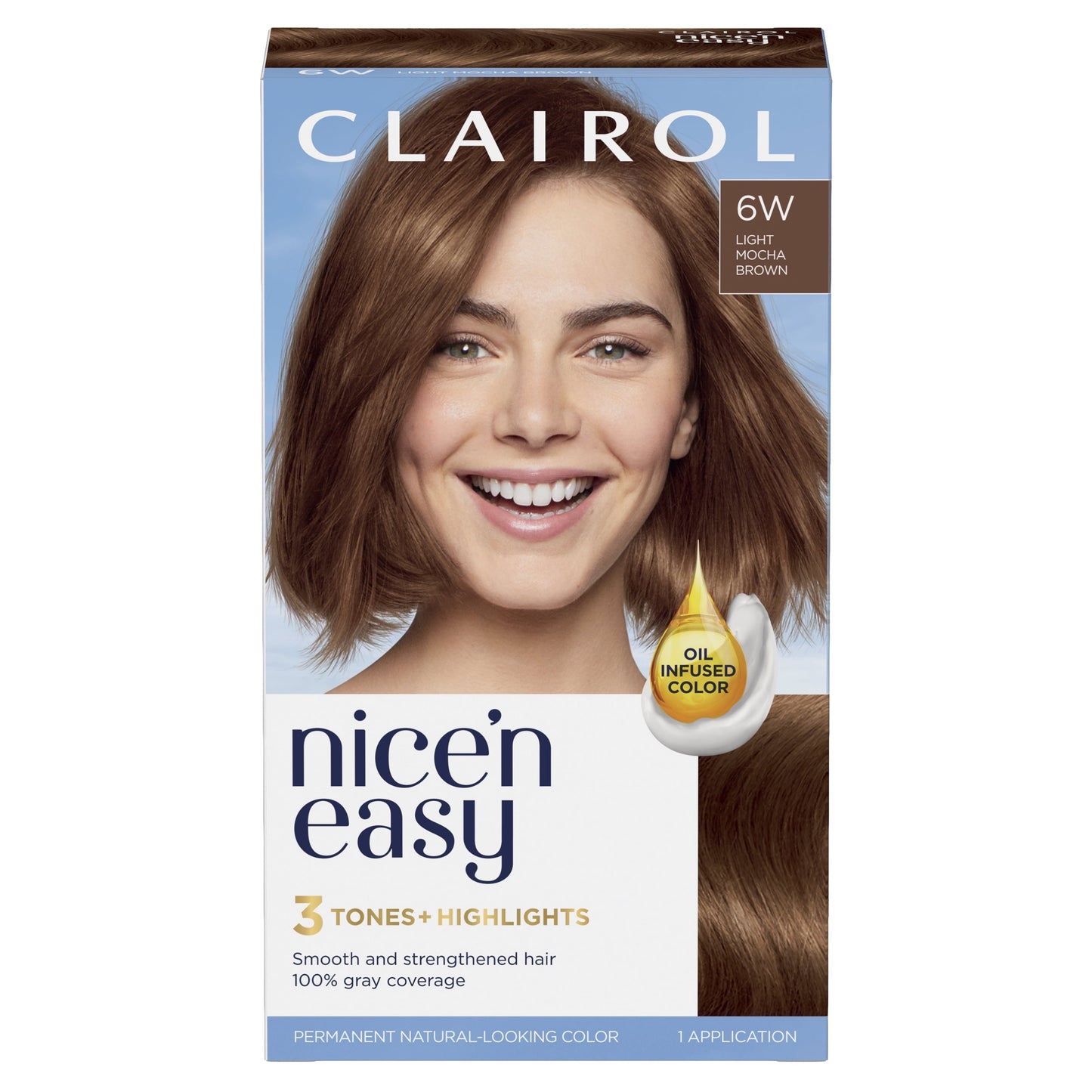 Clairol Nice'n Easy Permanent Hair Color Cream, 8R Medium Reddish Blonde, Hair Dye, 1 Application