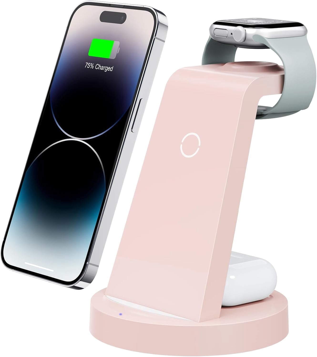 ETEPEHI 18W Wireless Charger for iPhone - 3 in 1 Charging Station Compatible with iPhone 17/16e/16/15/14/13/12 Pro Max, for iWatch & Air Pods 4 3 Pro, Black