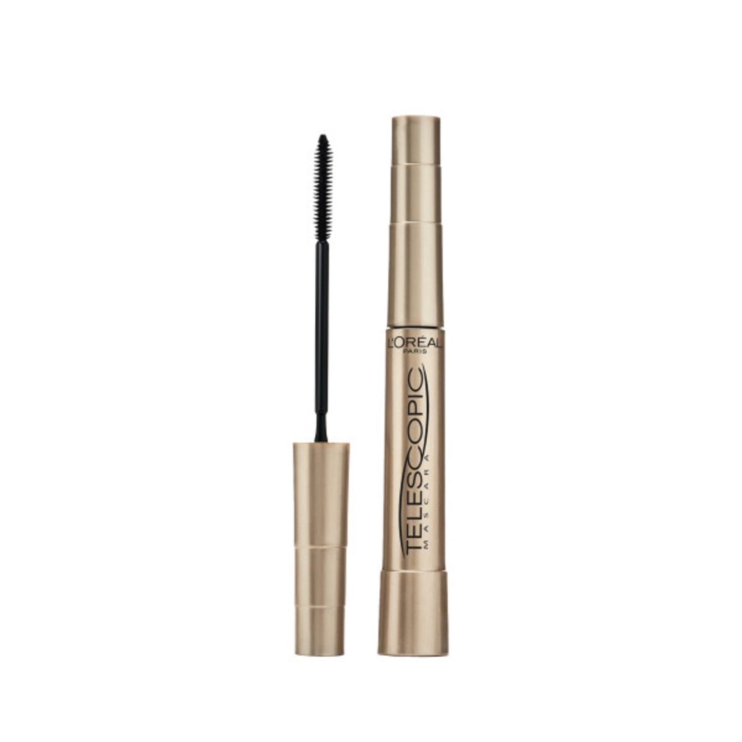 L'Oreal Paris Telescopic Original Washable Mascara, Blackest Black, 2 Pack