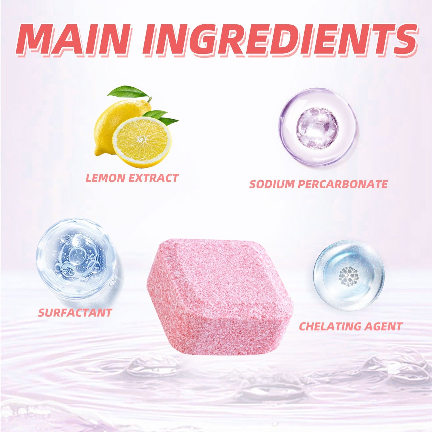 Jakehoe Toilet Effervescent Tablets Toilet Cleaner Cleaning Odor Yellow Stains Dirt Urine Stains Toilet Cleaning Tablets - EBS PLATFORM INC.