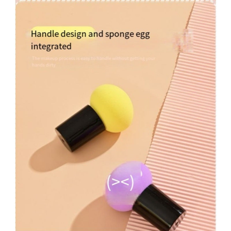 Beauty Egg Drop Gourd Diagonal Cut Powder Puff Super Soft And Snug, No Powder To Eat Makeup Egg Mushroom Head Set
