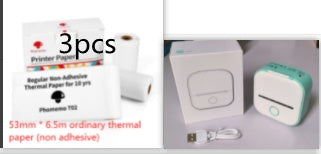 Portable Mini Thermal Label Printer Home Photo Printer Student Wrong Question Printer Bluetooth-compatible Mini Label Printer Price Tag - EBS PLATFORM INC.