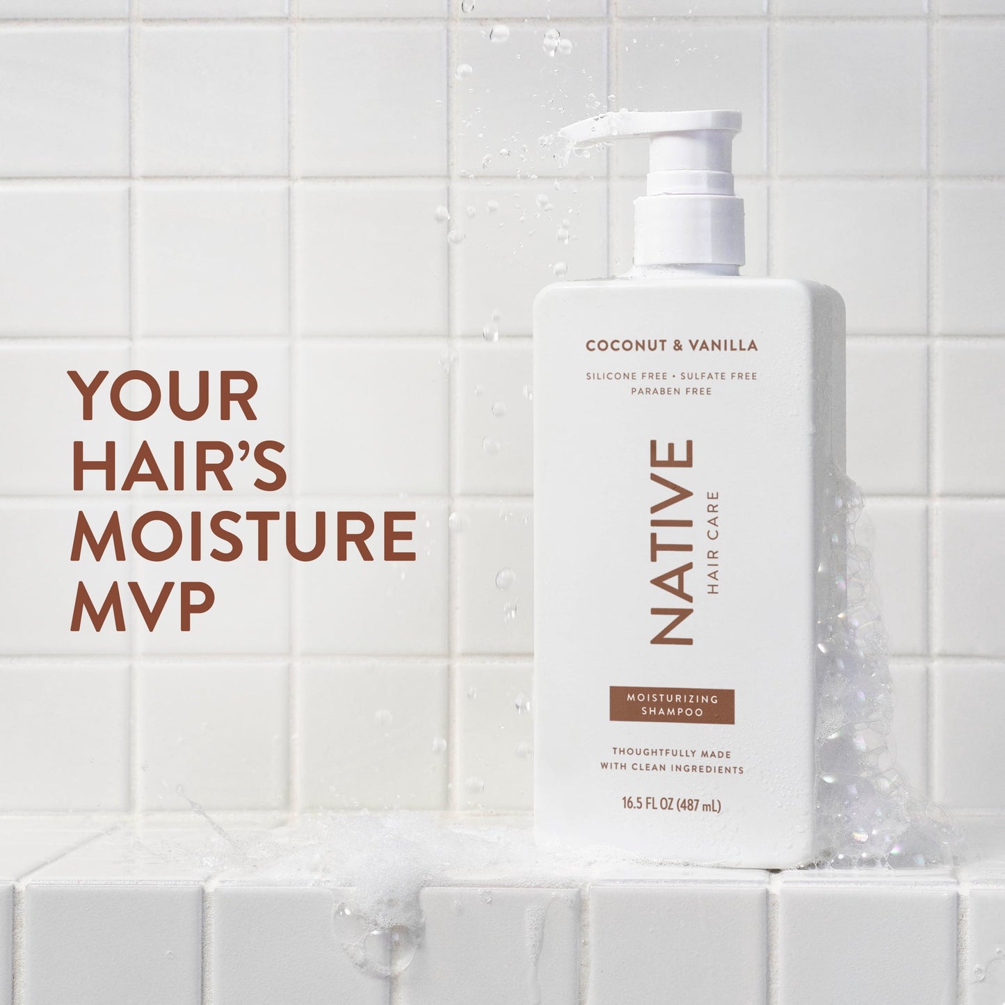 Native Moisturizing Shampoo Coconut and Vanilla 16.5 fl oz