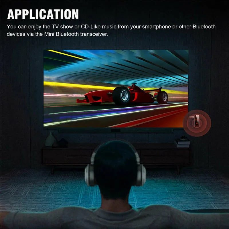 USB Wireless Bluetooth 5.0 Transmitter Receiver 2in1 Audio Adapter 3.5mm Aux Car - EBS PLATFORM INC.