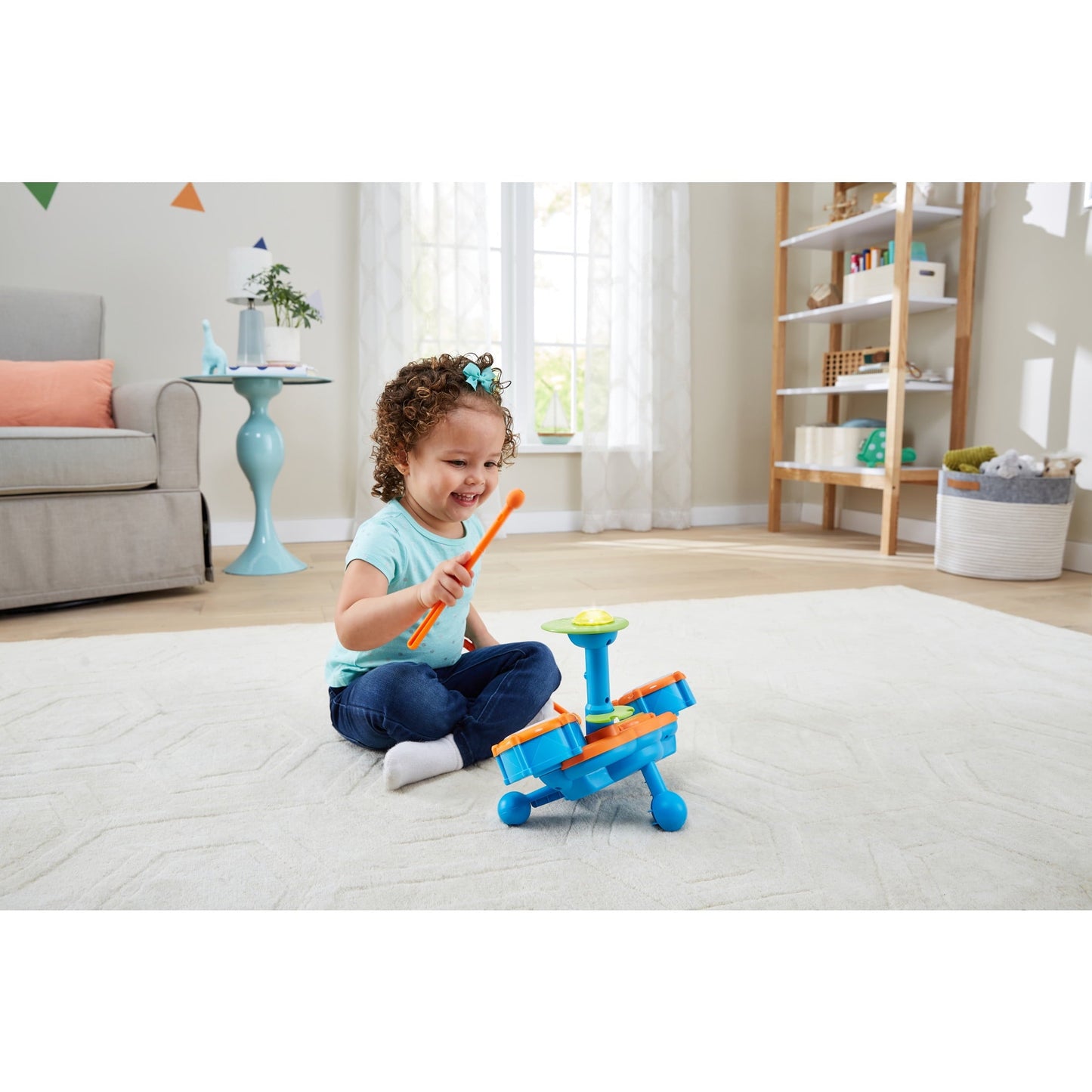 VTech KidiBeats Drum Set with Accessories, Baby and Toddler Toys