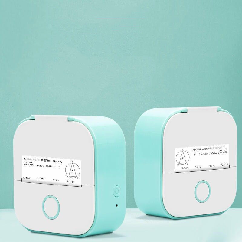 Portable Mini Thermal Label Printer Home Photo Printer Student Wrong Question Printer Bluetooth-compatible Mini Label Printer Price Tag - EBS PLATFORM INC.