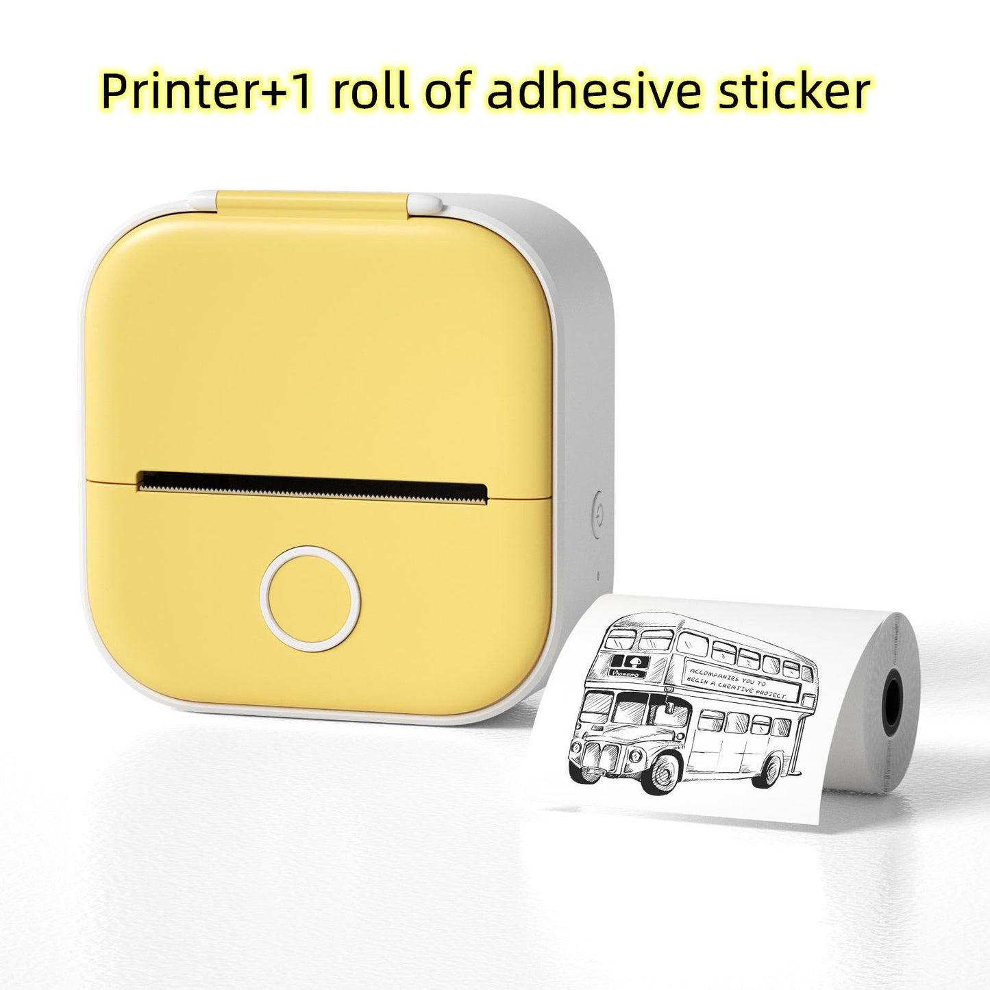 Portable Mini Thermal Label Printer Home Photo Printer Student Wrong Question Printer Bluetooth-compatible Mini Label Printer Price Tag - EBS PLATFORM INC.