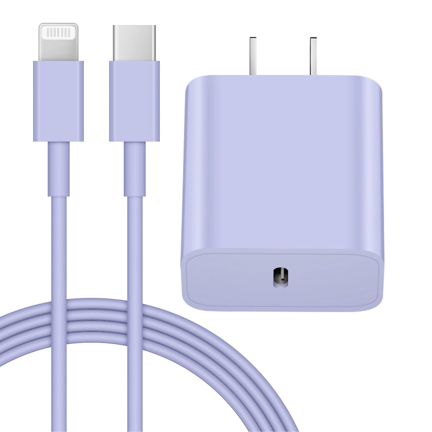 Coreykin 20W USB C Wall Charger-Super Fast Charger with 6FT Cable-Compatible with iPhone 14/14Pro/13/13 Pro/12/12Pro/XS/Max/XR/X/8/8 Plus-Pink