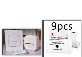Portable Mini Thermal Label Printer Home Photo Printer Student Wrong Question Printer Bluetooth-compatible Mini Label Printer Price Tag - EBS PLATFORM INC.