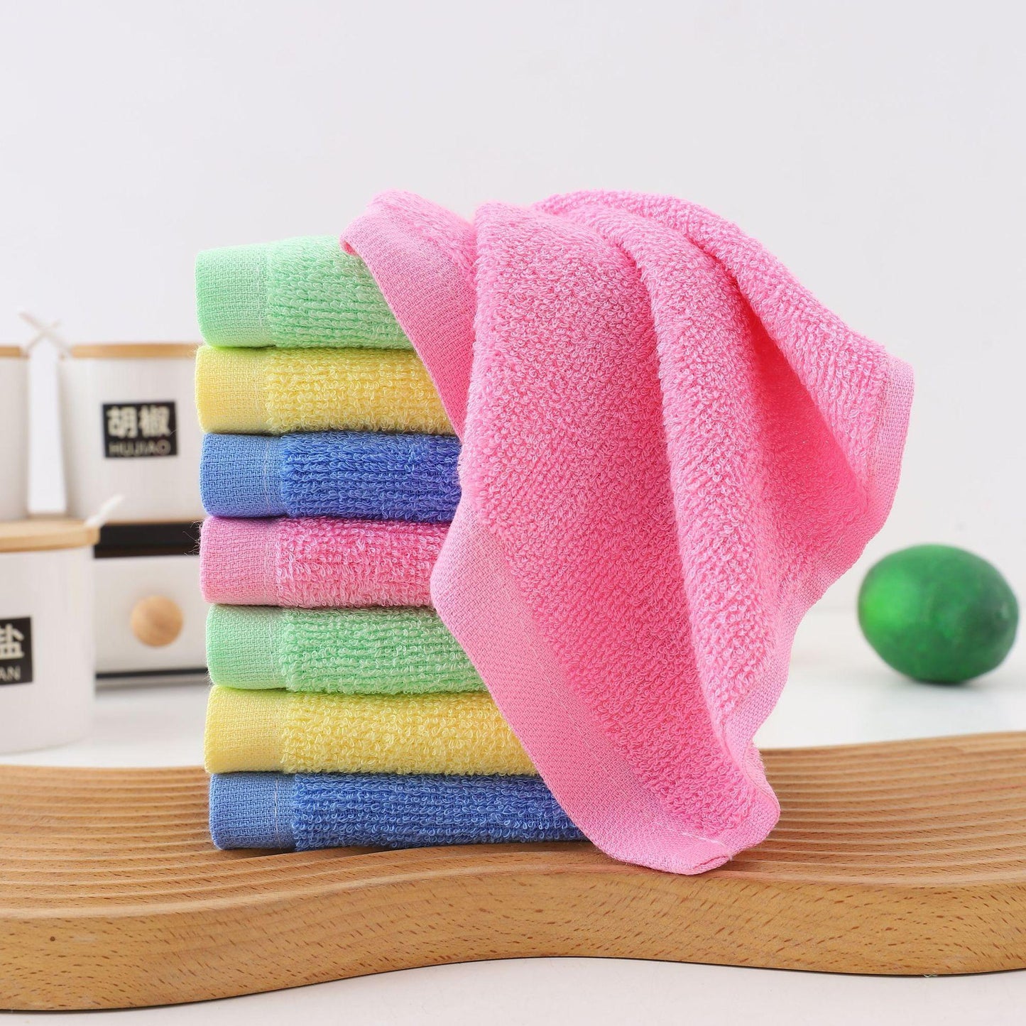 Wood Fiber Kitchen Cloth Non-Stick Oil Instant Grease Removal OilRepellent Multipurpose For DishesCountertops Reusable LintFree Random Color - EBS PLATFORM INC.