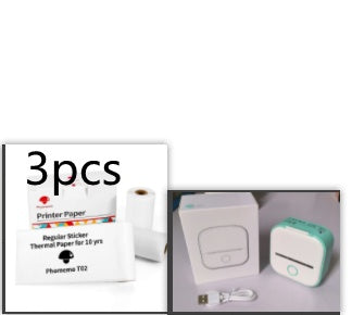 Portable Mini Thermal Label Printer Home Photo Printer Student Wrong Question Printer Bluetooth-compatible Mini Label Printer Price Tag - EBS PLATFORM INC.