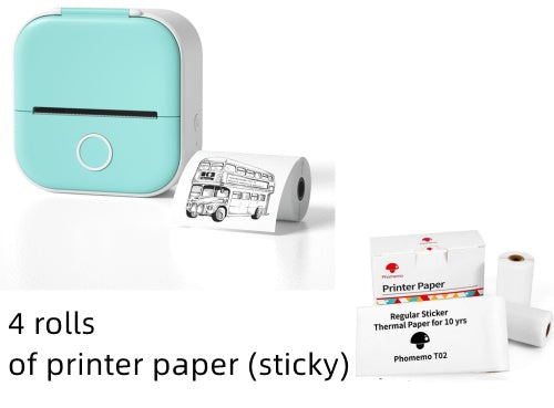 Portable Mini Thermal Label Printer Home Photo Printer Student Wrong Question Printer Bluetooth-compatible Mini Label Printer Price Tag - EBS PLATFORM INC.