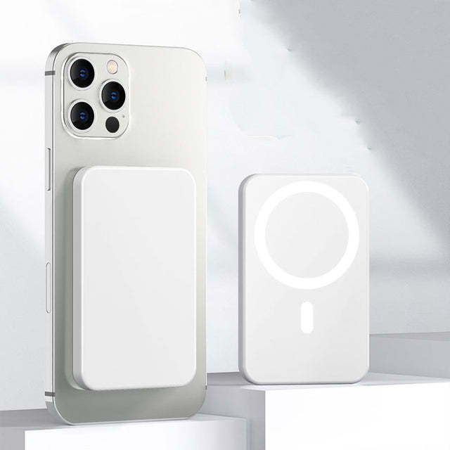 Portable Magnetic Power Bank – Wireless Fast Charging Mini Back Clip Charger