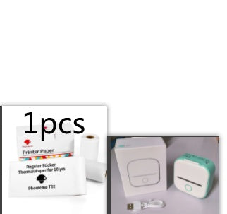 Portable Mini Thermal Label Printer Home Photo Printer Student Wrong Question Printer Bluetooth-compatible Mini Label Printer Price Tag - EBS PLATFORM INC.