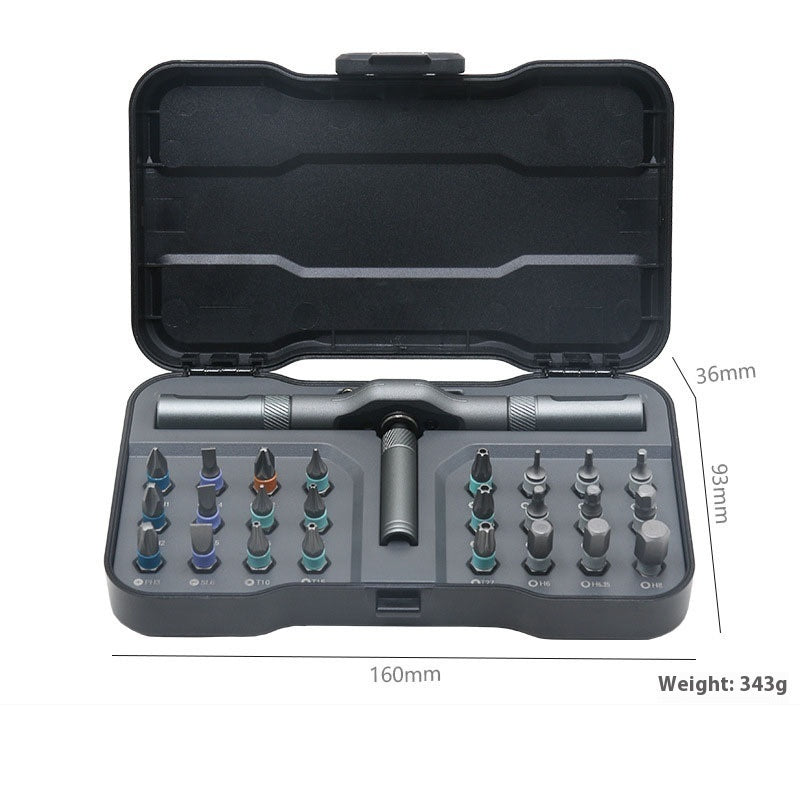 24-in-1 Ratcheting Screwdriver Kit, Multi-Bit Wrench Tool Set for Home, DIY & Professional Repairs