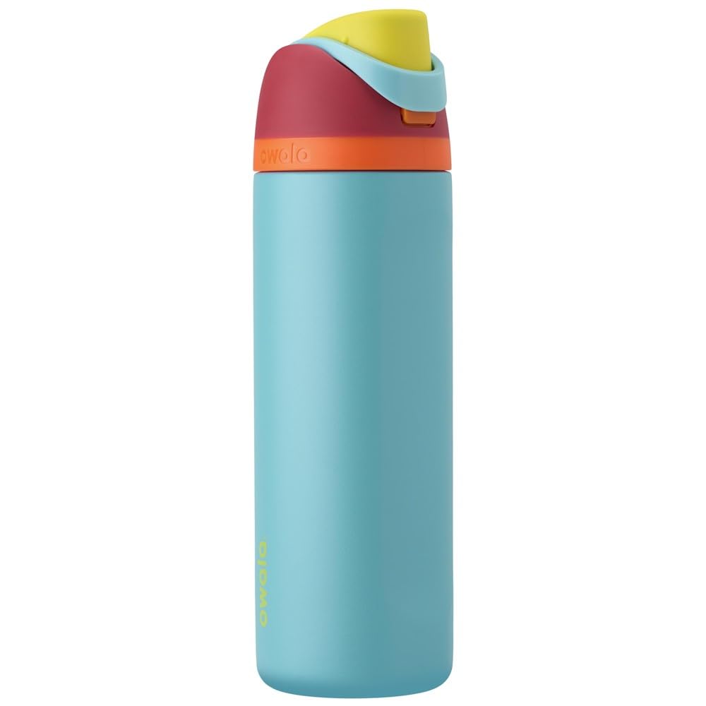 Owala FreeSip Insulated Stainless Steel Water Bottle with Straw, BPA-Free Sports Water Bottle, Great for Travel, 24 Oz, Denim - EBS PLATFORM INC.
