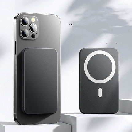 Portable Magnetic Power Bank – Wireless Fast Charging Mini Back Clip Charger
