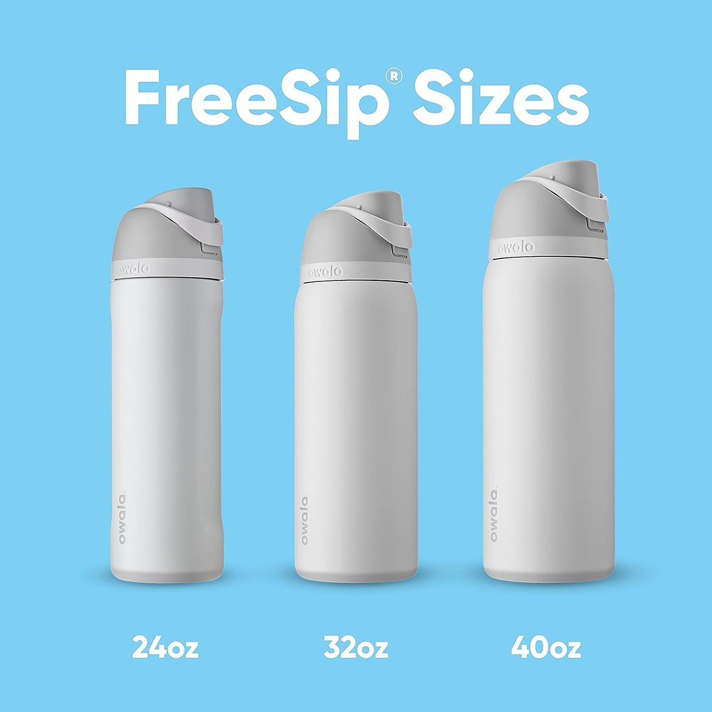 Owala FreeSip Insulated Stainless Steel Water Bottle with Straw, BPA-Free Sports Water Bottle, Great for Travel, 24 Oz, Denim - EBS PLATFORM INC.